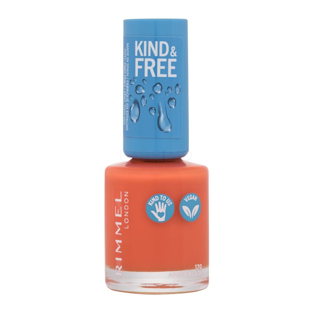 Rimmel London Kind & Free Lak za nohte za ženske 8 ml Odtenek 170 Amber Blaze