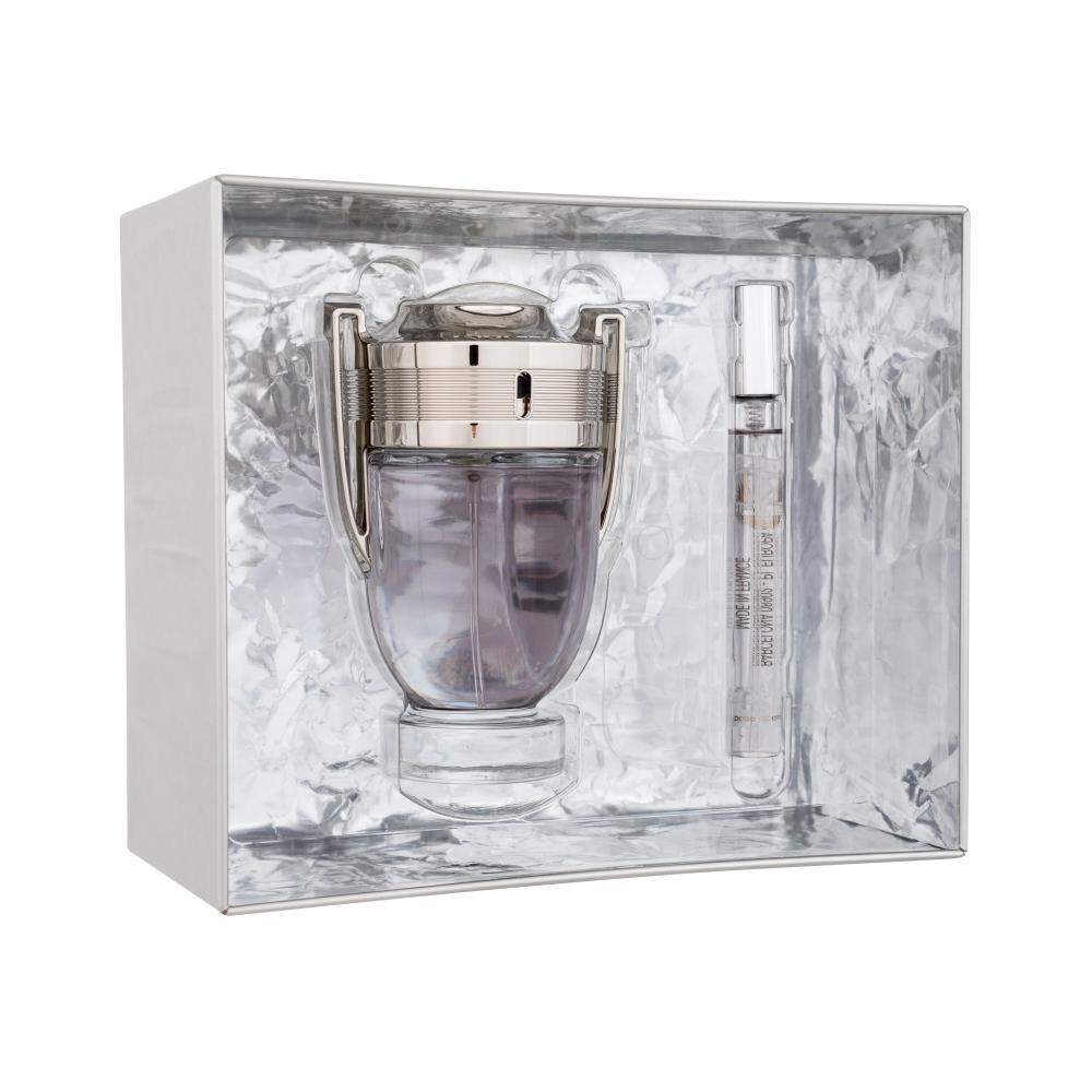 Paco Rabanne Invictus Darilni set toaletní voda 100 ml + toaletní voda 10 ml poškodovana škatla