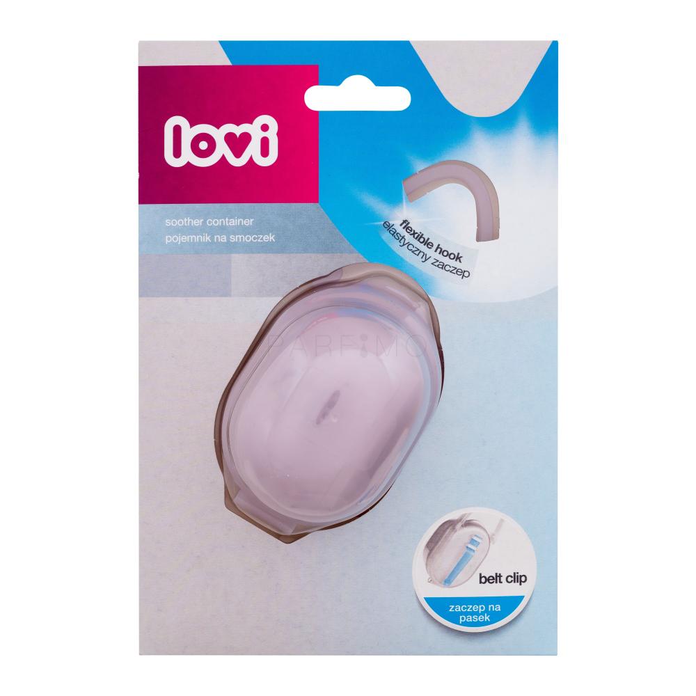 LOVI Soother Container Pink Škatlica za dudo za otroke 1 kos