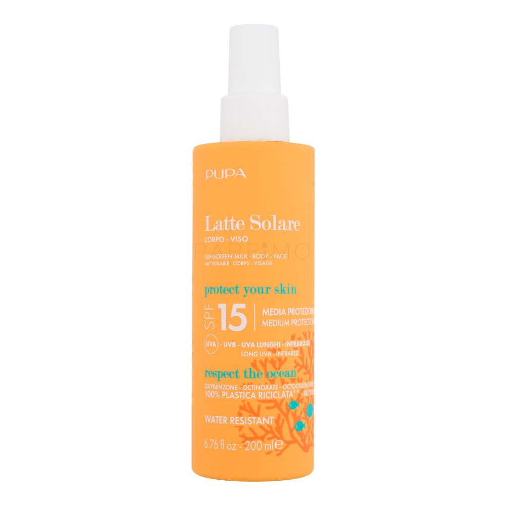 Pupa Sunscreen Milk SPF15 Zaščita pred soncem za telo 200 ml