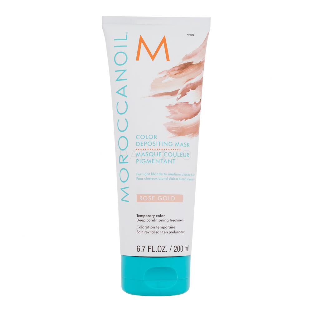 Moroccanoil Color Depositing Mask Barva za lase za ženske 200 ml Odtenek Rose Gold
