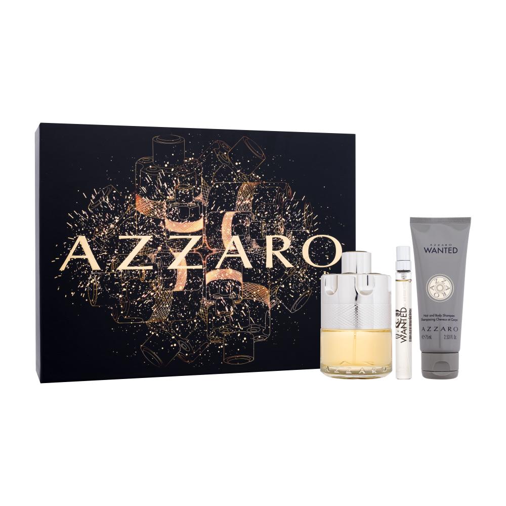Azzaro Wanted Darilni set toaletna voda 100 ml + gel za prhanje 75 ml + toaletna voda 10 ml