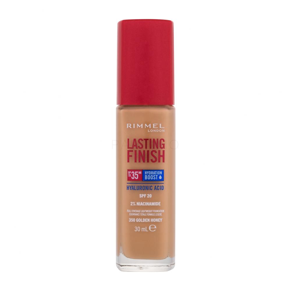 Rimmel London Lasting Finish 35H SPF20 Puder za ženske 30 ml Odtenek 350 Golden Honey