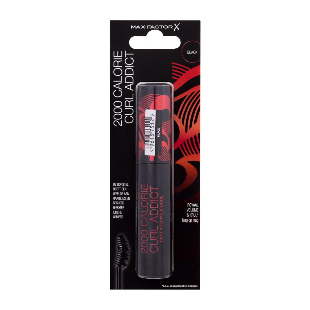 Max Factor 2000 Calorie Curl Addict Maskara za ženske 13,1 ml Odtenek Black