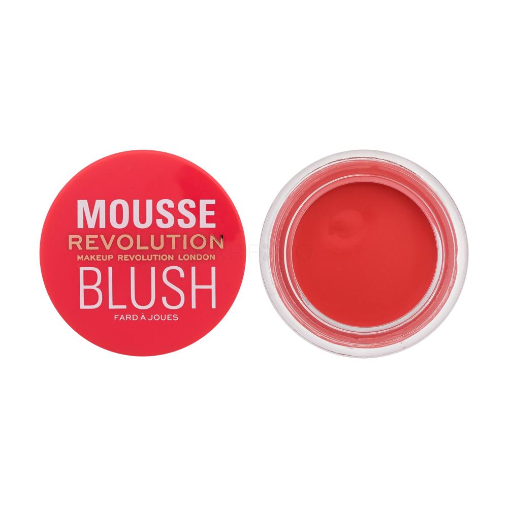 Makeup Revolution London Mousse Blush Rdečilo za obraz za ženske 6 g Odtenek Grapefruit Coral
