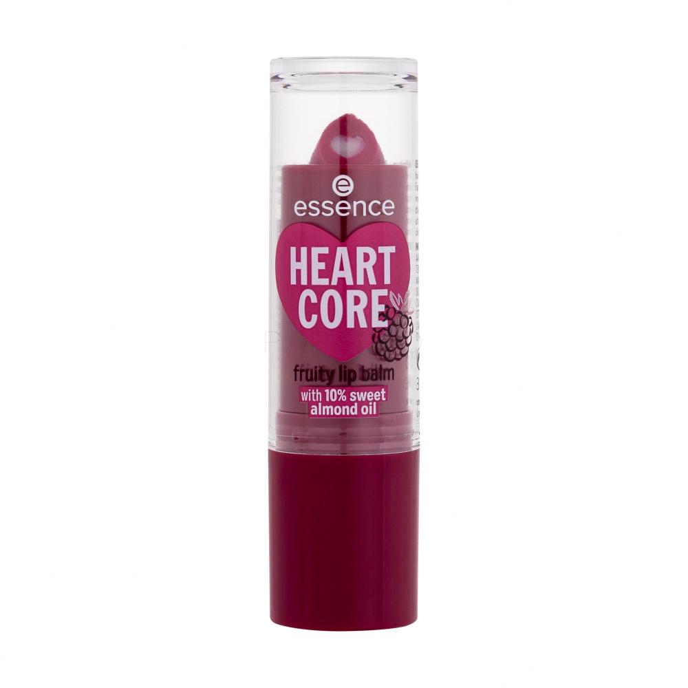 Essence Heart Core Fruity Lip Balm Balzam za ustnice za ženske 3 g Odtenek 05 Bold Blackberry