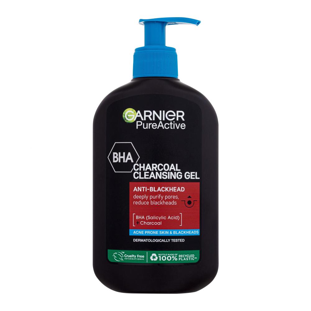 Garnier Pure Active Charcoal Cleansing Gel Čistilni gel 250 ml