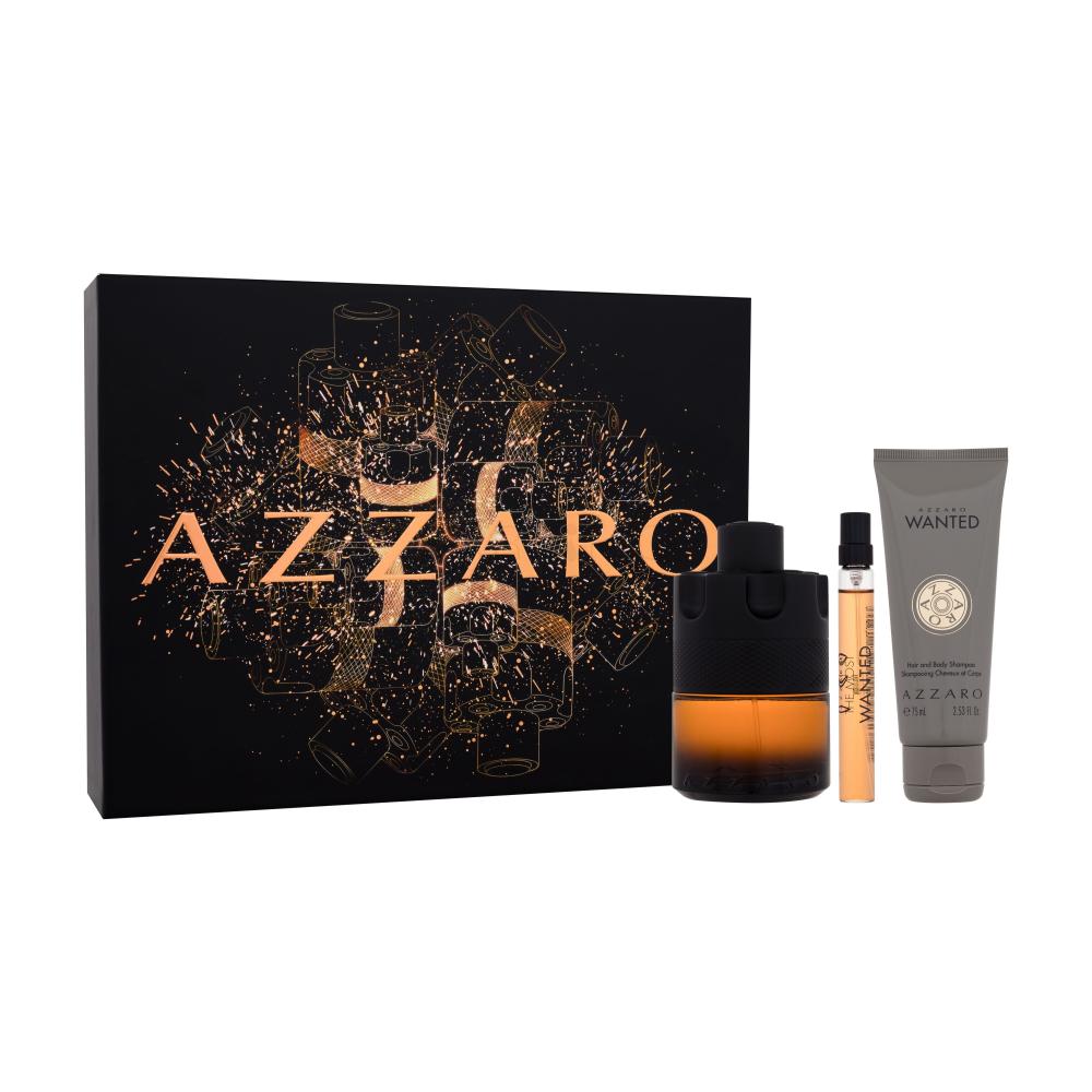 Azzaro The Most Wanted Darilni set parfum 100 ml + parfum 10 ml + gel za prhanje 75 ml