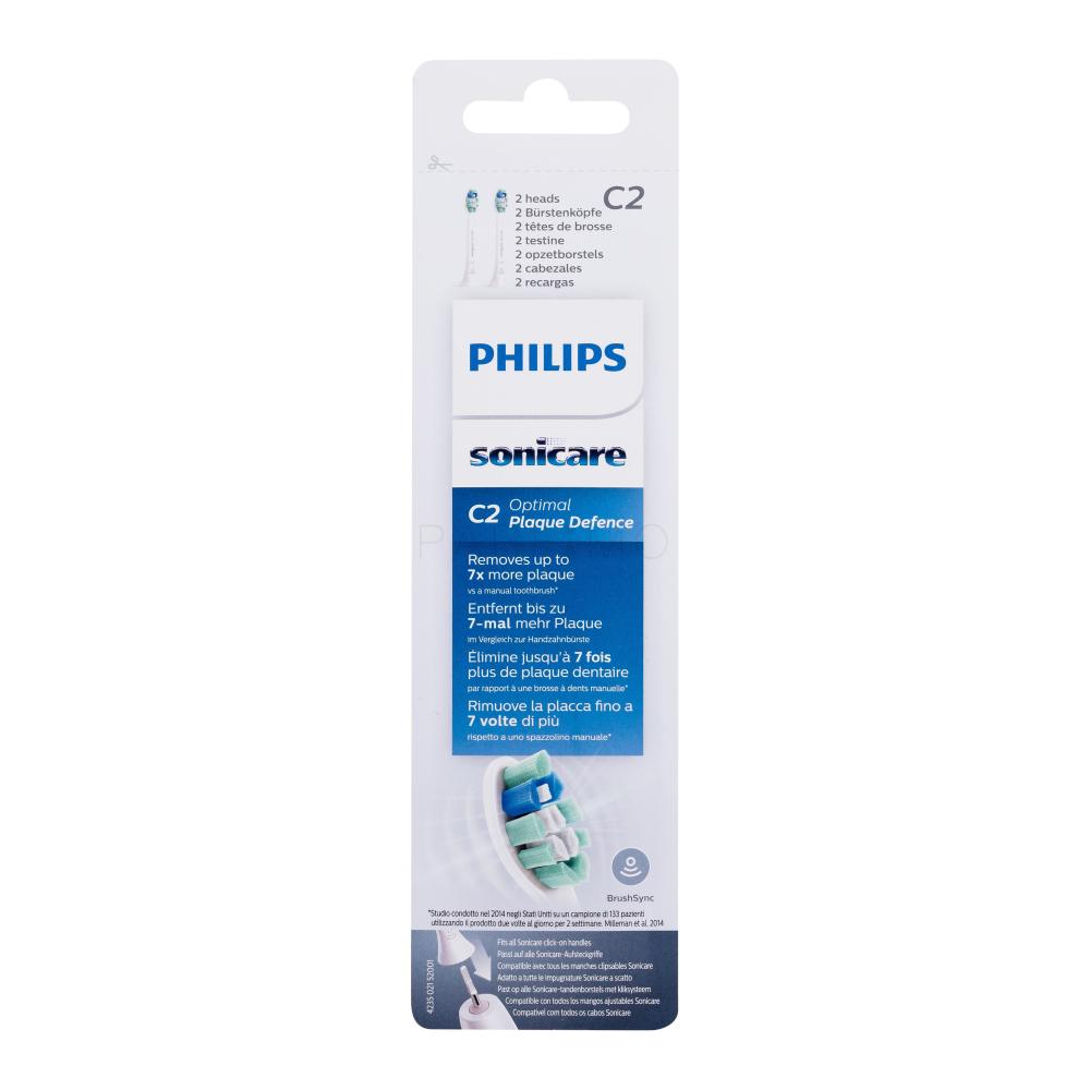 Philips Sonicare C2 Optimal Plaque Defence HX9022/10 White Nadomestni nastavki Set