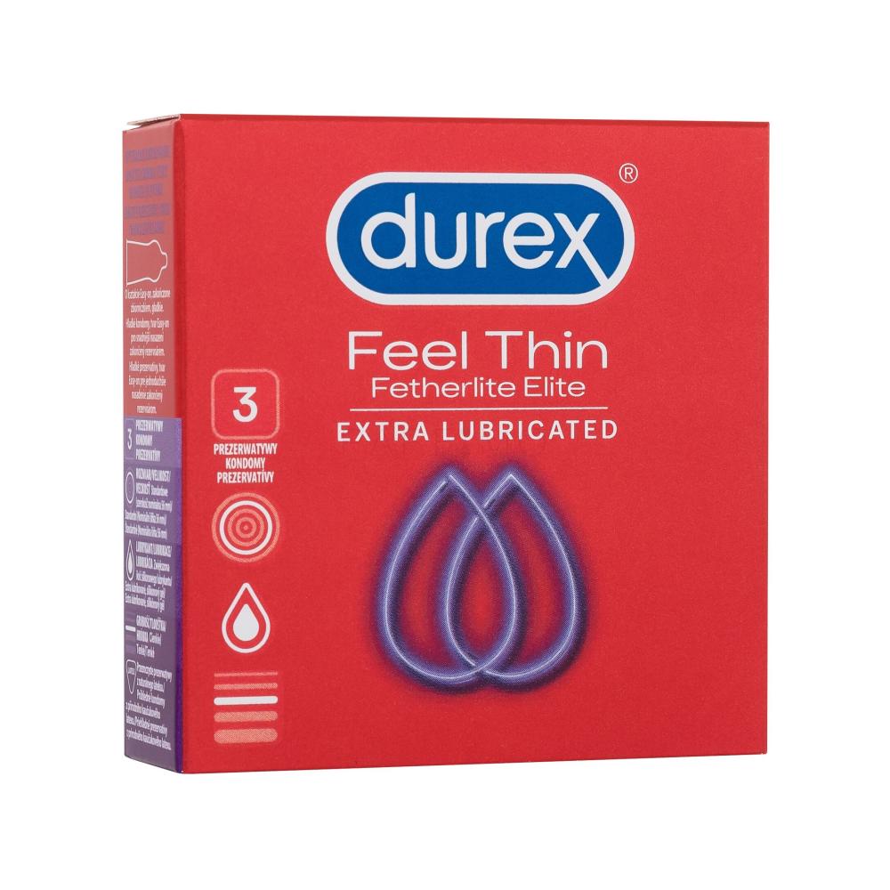 Durex Feel Thin Extra Lubricated Kondomi za moške Set
