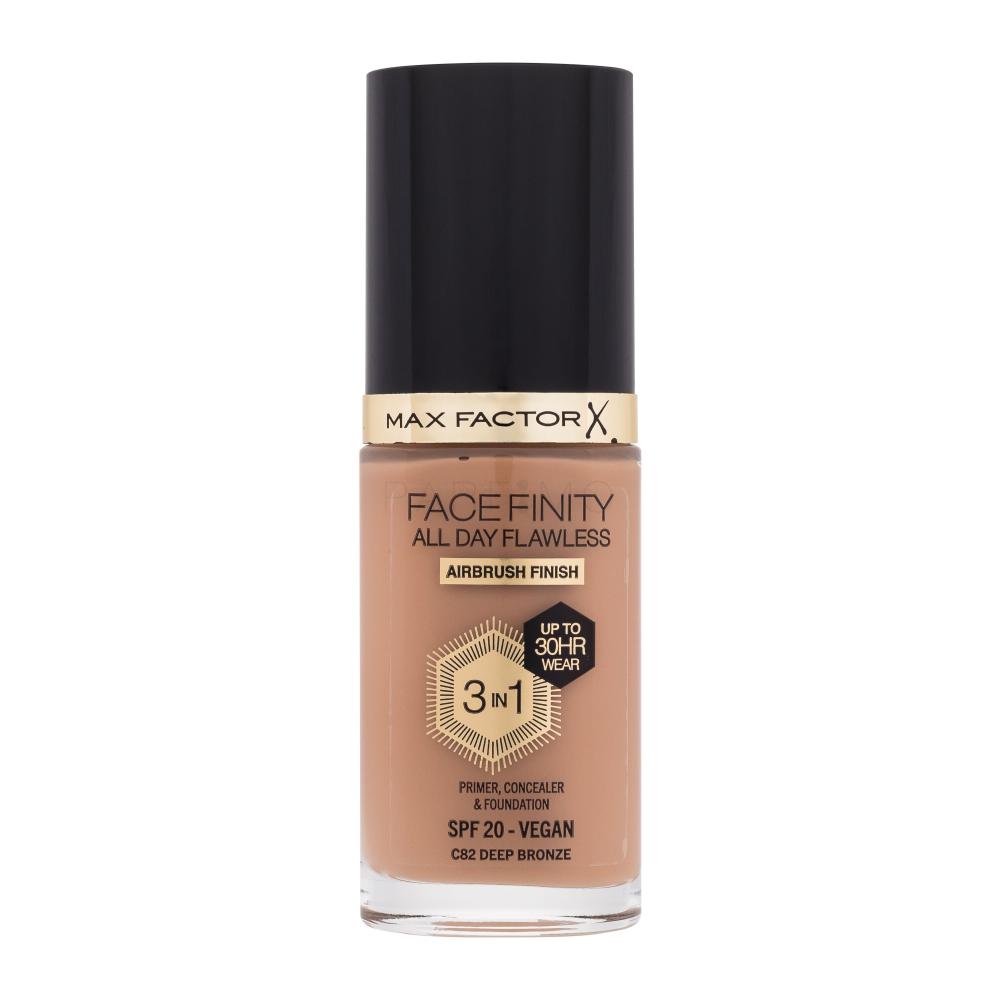 Max Factor Facefinity All Day Flawless SPF20 Puder za ženske 30 ml Odtenek C82 Deep Bronze
