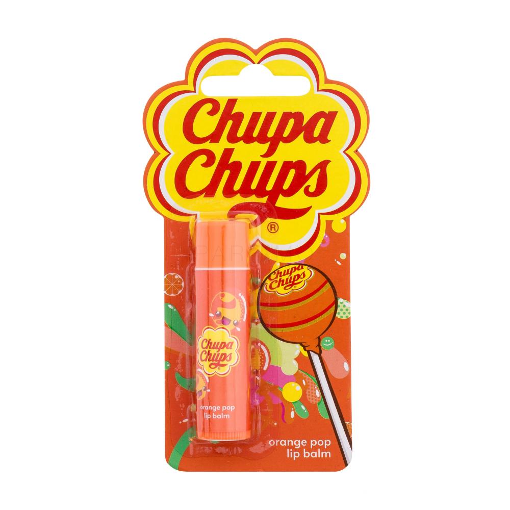 Chupa Chups Lip Balm Orange Pop Balzam za ustnice za otroke 4 g