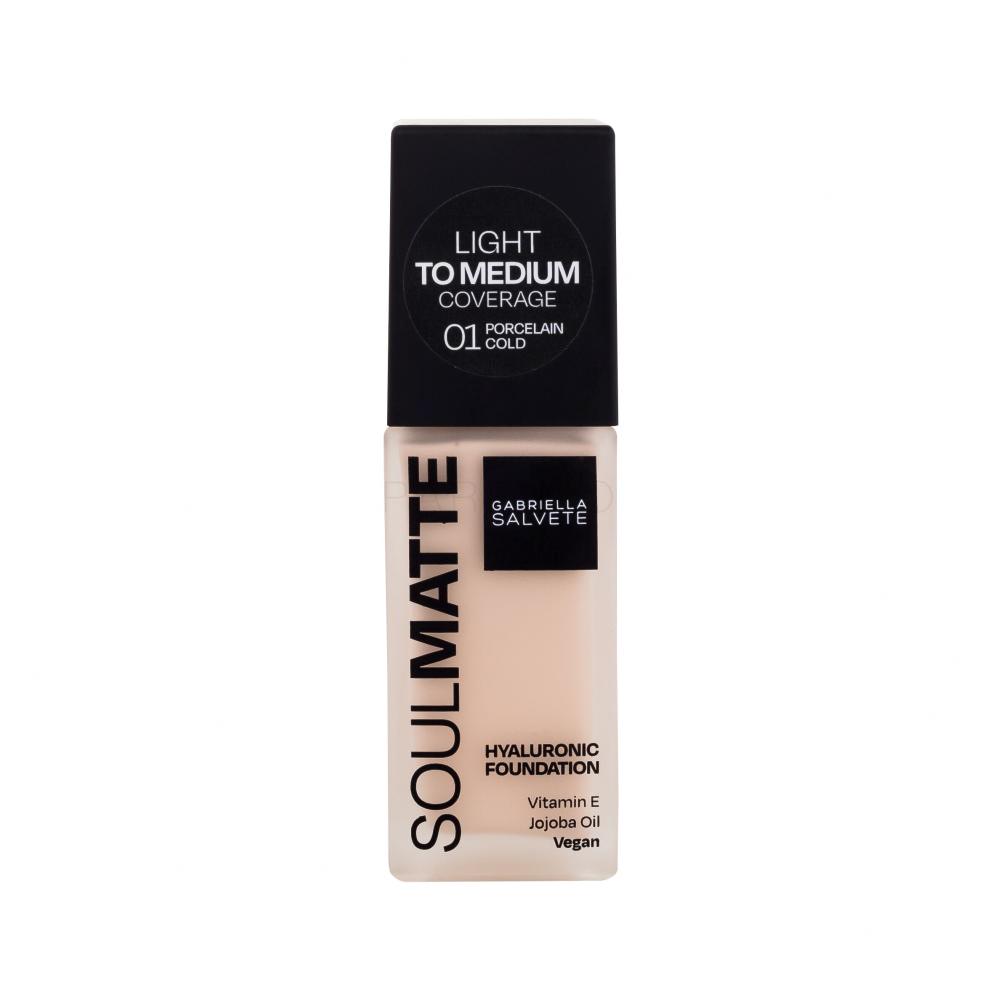Gabriella Salvete Soulmatte Hyaluronic Foundation Puder za ženske 30 ml Odtenek 01C Porcelain Cold