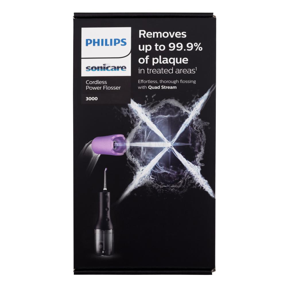 Philips Sonicare Cordless Power Flosser 3000 HX3826/33 Black Ustna prha 1 kos