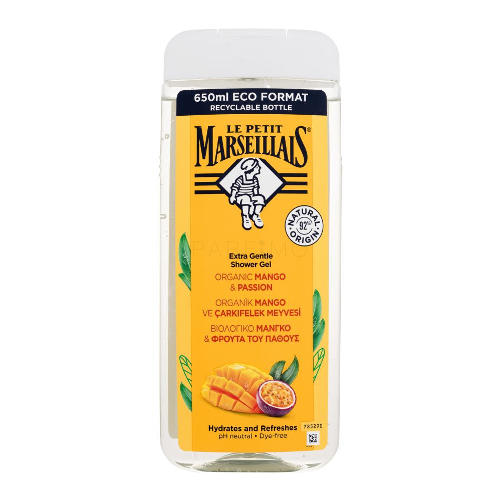 Le Petit Marseillais Extra Gentle Shower Gel Organic Mango & Passion Gel za prhanje 650 ml