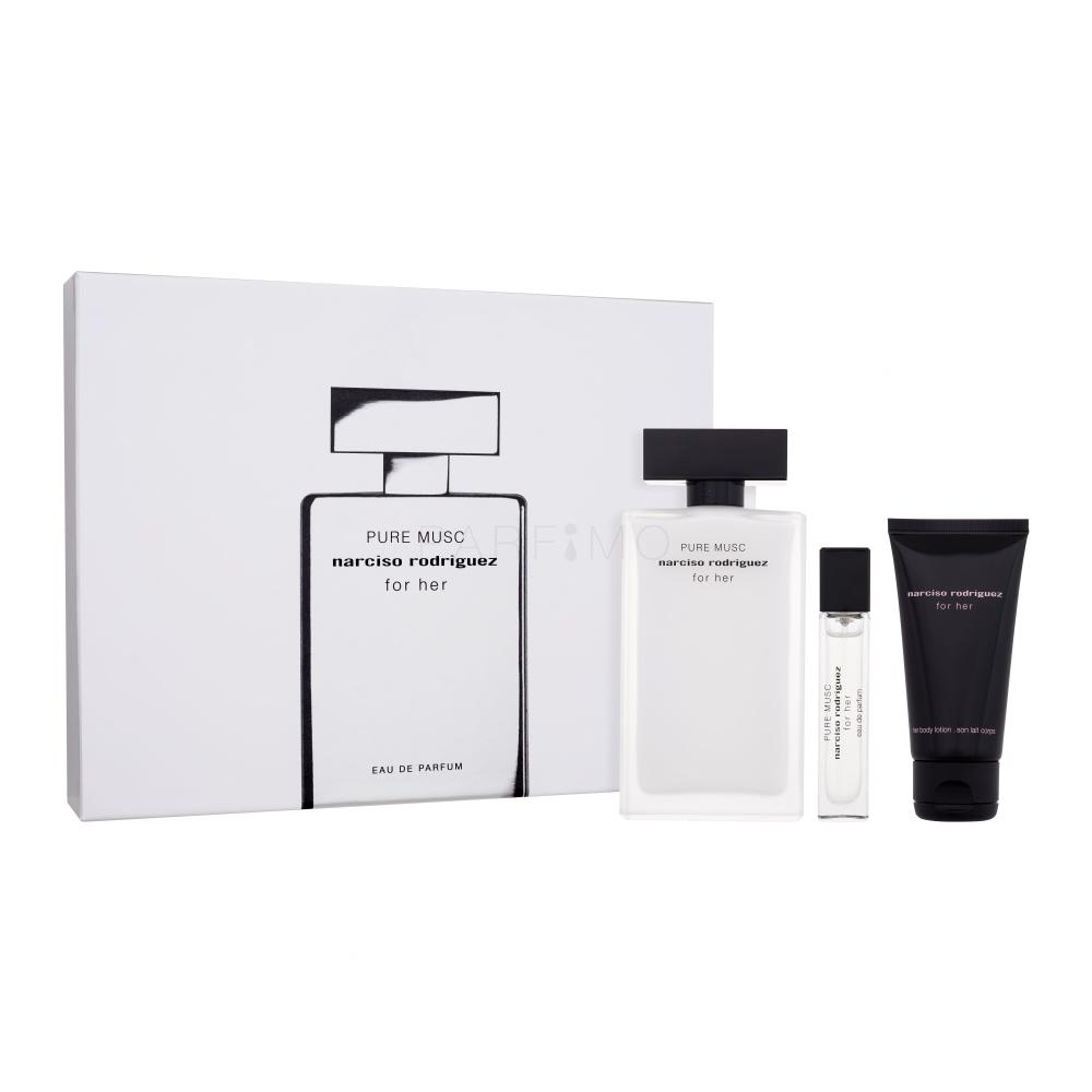 Narciso Rodriguez For Her Pure Musc Darilni set parfumska voda 100 ml + parfumska voda 10 ml + losjon za telo 50 ml