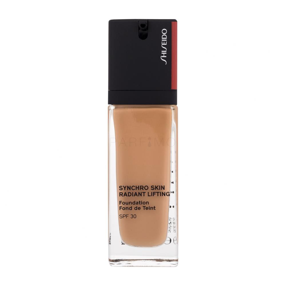 Shiseido Synchro Skin Radiant Lifting SPF30 Puder za ženske 30 ml Odtenek 350 Maple
