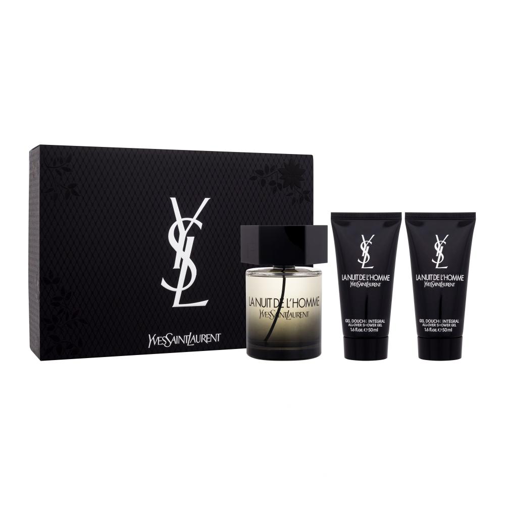 Yves Saint Laurent La Nuit De L'Homme Darilni set toaletna voda 100 ml + gel za prhanje 2 x 50 ml