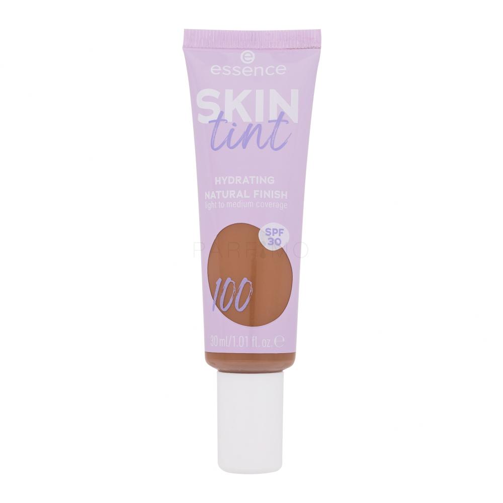 Essence Skin Tint Hydrating Natural Finish SPF30 Puder za ženske 30 ml Odtenek 100