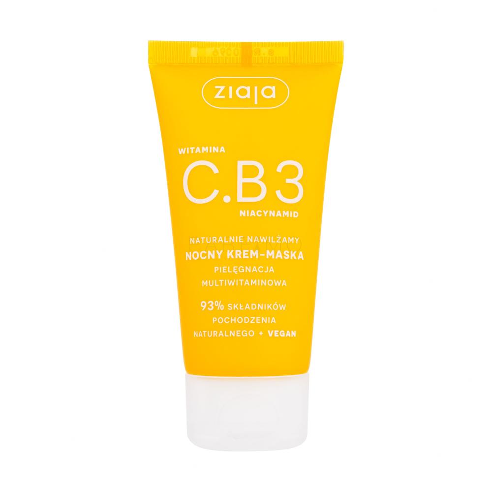 Ziaja Vitamin C.B3 Niacinamide Night Cream-Mask Nočna krema za obraz za ženske 50 ml