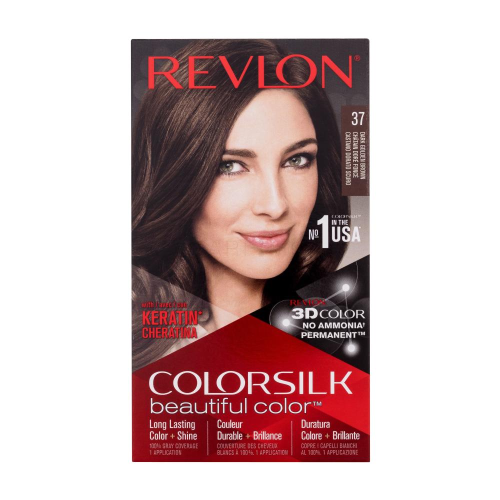 Revlon Colorsilk Beautiful Color Barva za lase za ženske 59,1 ml Odtenek 37 Dark Golden Brown