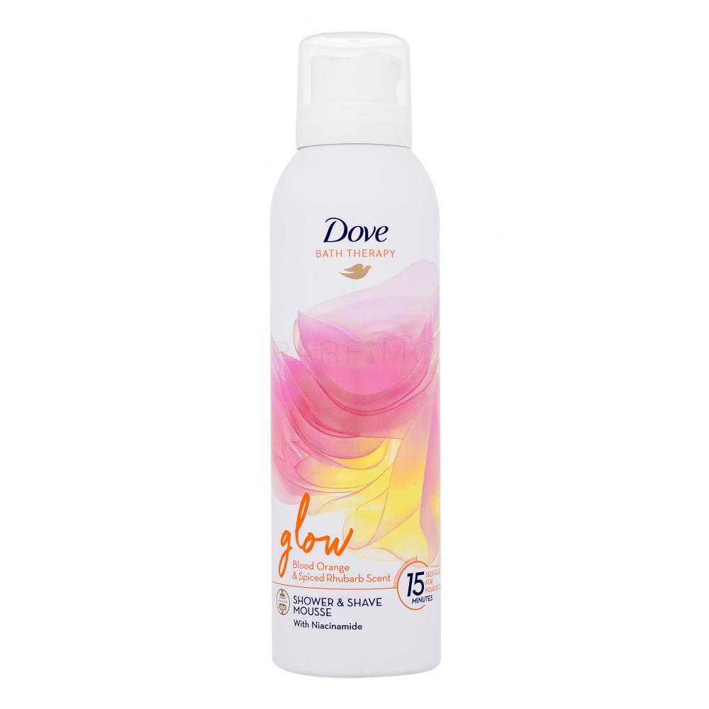 Dove Bath Therapy Glow Shower & Shave Mousse Pena za prhanje za ženske 200 ml