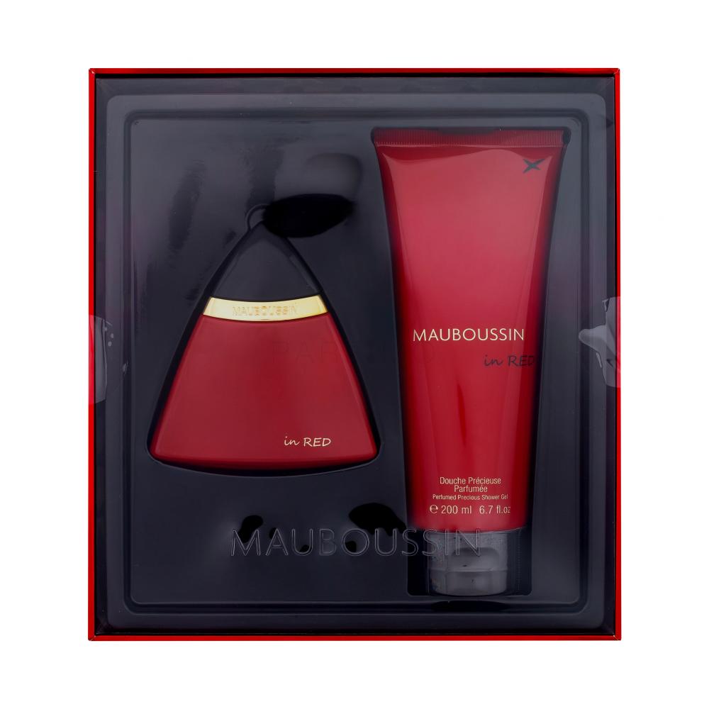Mauboussin Mauboussin in Red Darilni set parfumska voda 100 ml + gel za prhanje 200 ml