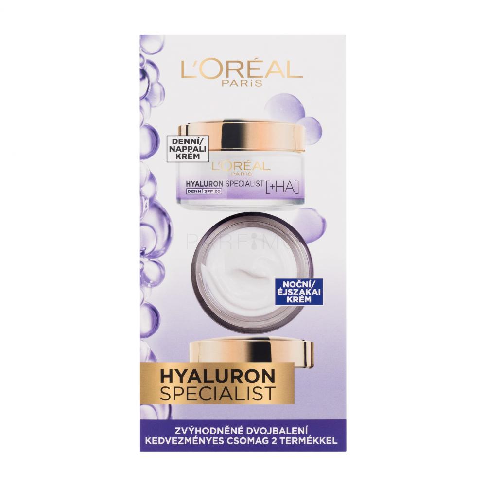 L'Oréal Paris Hyaluron Specialist Dnevna krema za obraz za ženske Set poškodovana škatla