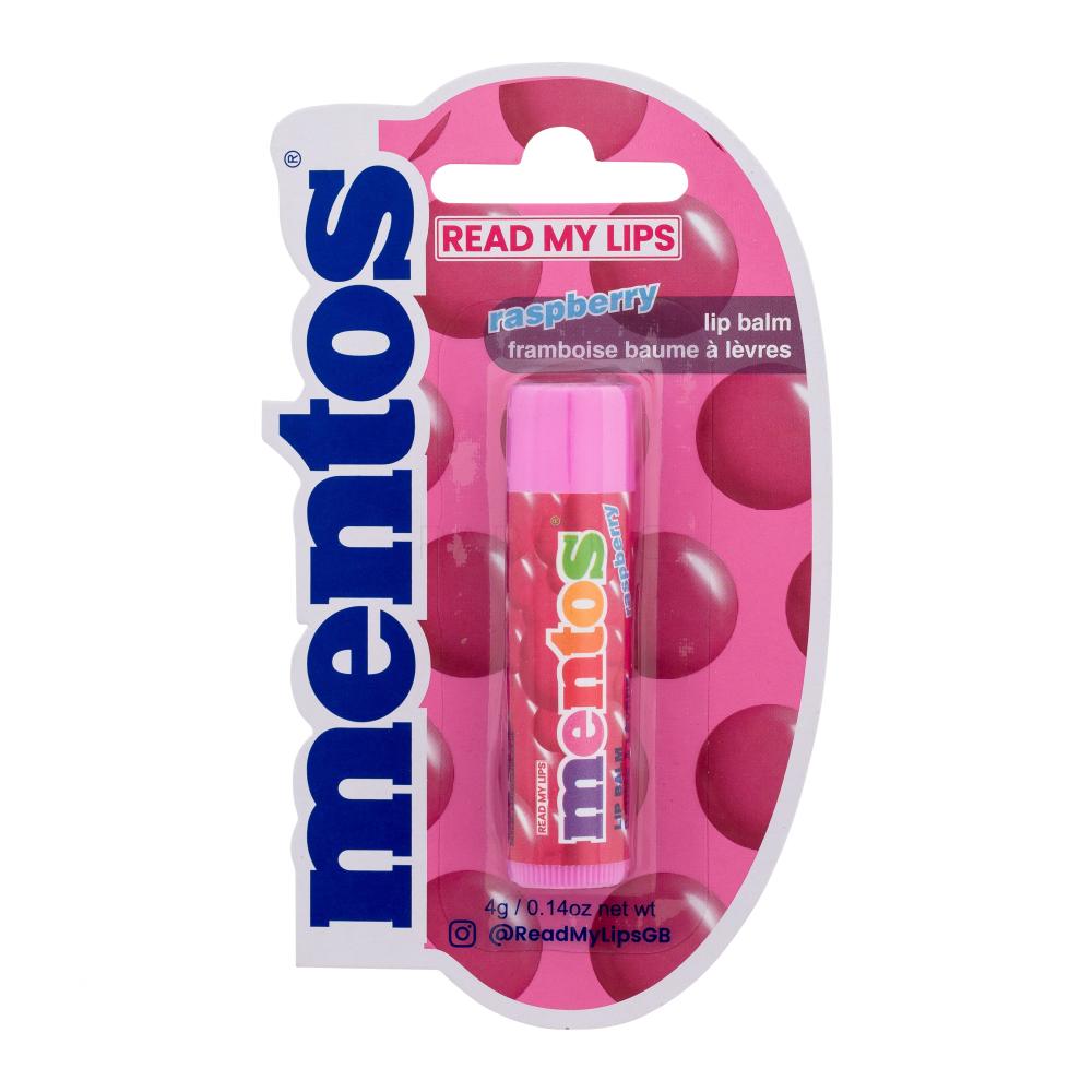 Read My Lips Mentos Raspberry Lip Balm Balzam za ustnice za ženske 4 g