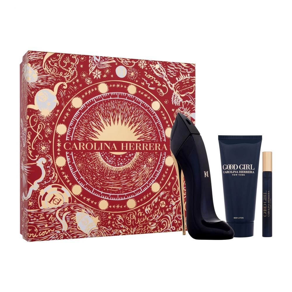 Carolina Herrera Good Girl SET1 Darilni set parfumska voda 80 ml + losjon za telo 100 ml + parfumska voda 10 ml poškodovana škatla