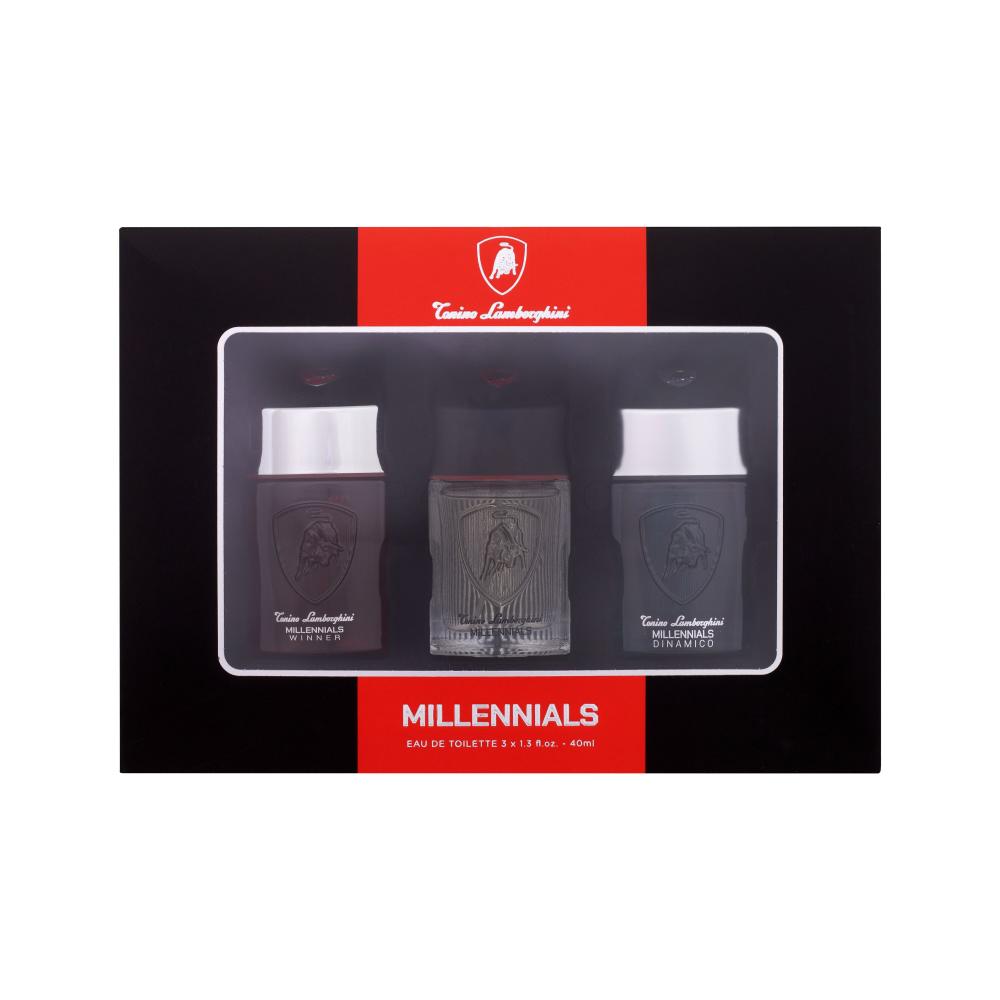 Lamborghini Millennials Darilni set toaletna voda Millennials 40 ml + toaletna voda Millennials Winner 40 ml + toaletna voda Millennials Dinamico 40 ml