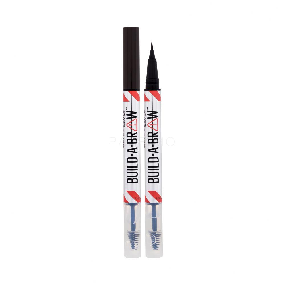 Maybelline Build-A-Brow Svinčnik za obrvi za ženske 1,4 g Odtenek 260 Deep Brown poškodovana škatla