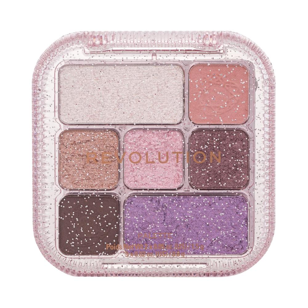 Makeup Revolution London Y2K Baby Ultimate Eyeshadow Palette Senčilo za oči za ženske 7 g Odtenek 00's Angel