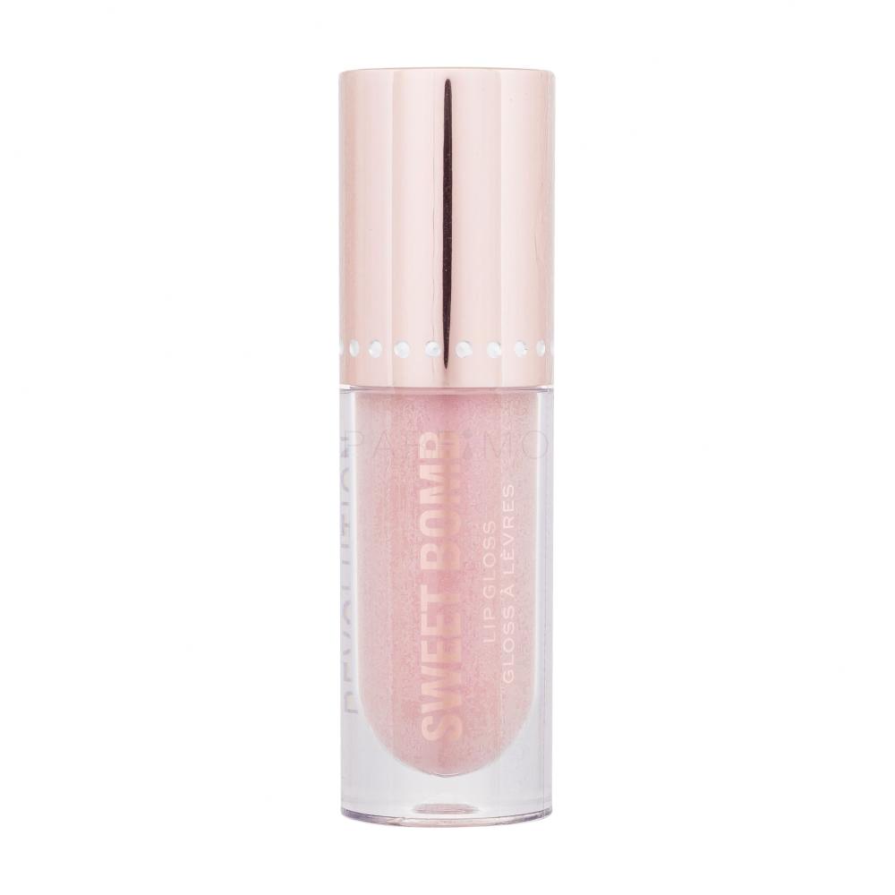 Makeup Revolution London Y2K Baby Sweet Bomb Lip Gloss Glos za ustnice za ženske 4,5 ml Odtenek Vanilla Ice White Holo