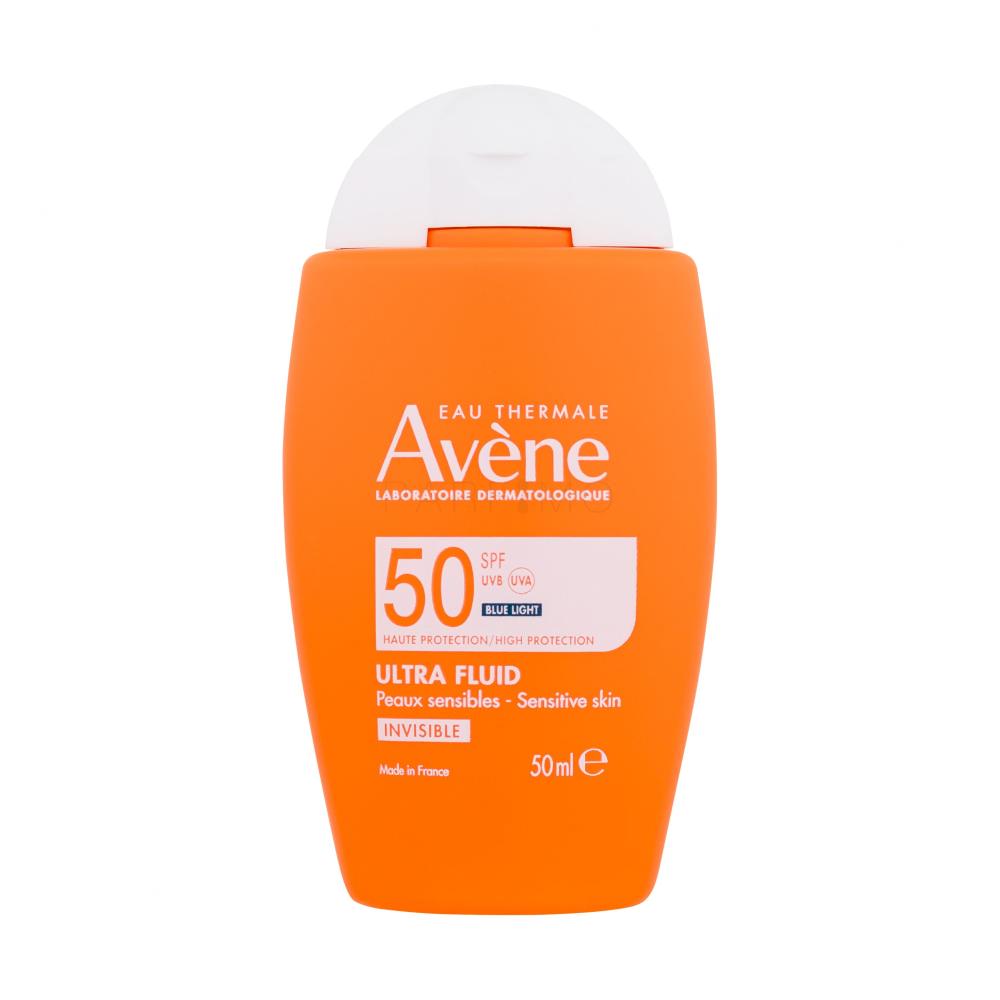 Avene Sun Ultra Fluid Invisible SPF50 Zaščita pred soncem za obraz 50 ml