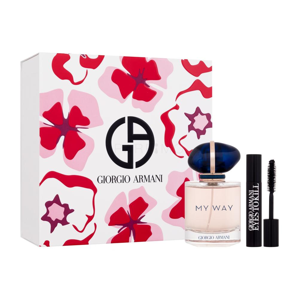 Giorgio Armani My Way Darilni set parfumska voda 50 ml + maskara Eyes To Kill 2 ml