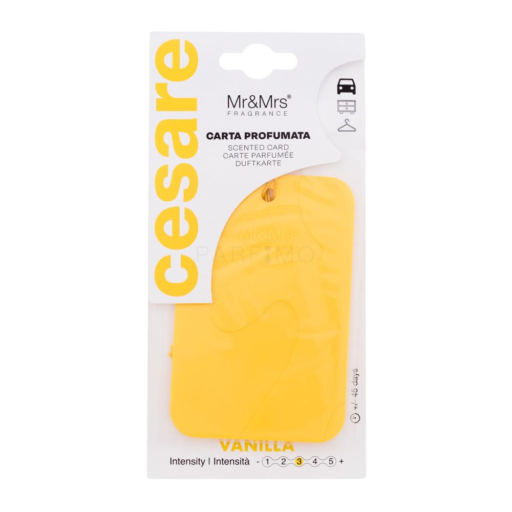 Mr&Mrs Fragrance Cesare Scented Card Vanilla Osvežilci za vozilo 1 kos