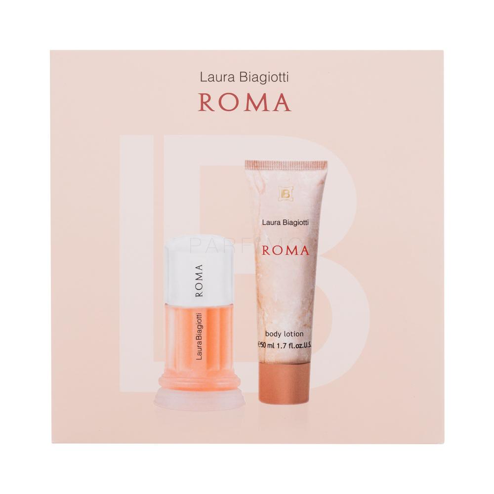Laura Biagiotti Roma SET1 Darilni set toaletna voda 25 ml + losjon za telo 50 ml poškodovana škatla