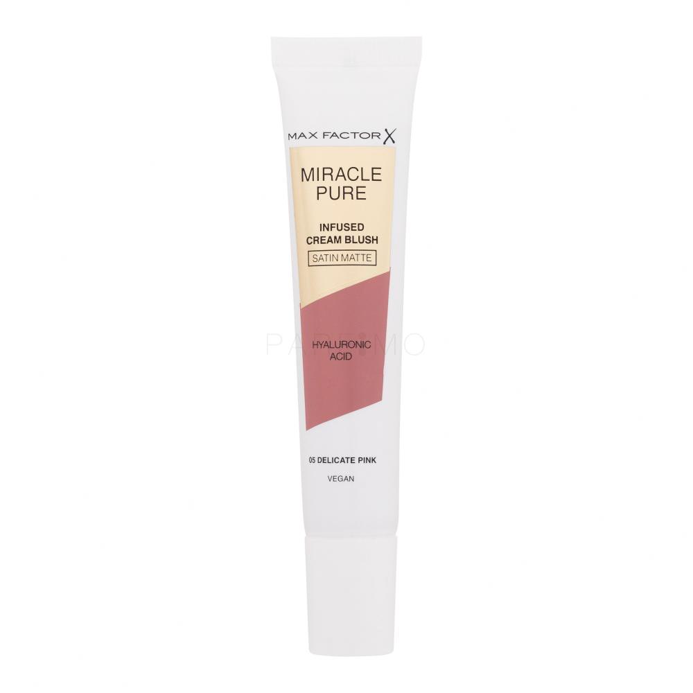 Max Factor Miracle Pure Infused Cream Blush Rdečilo za obraz za ženske 15 ml Odtenek 05 Delicate Pink