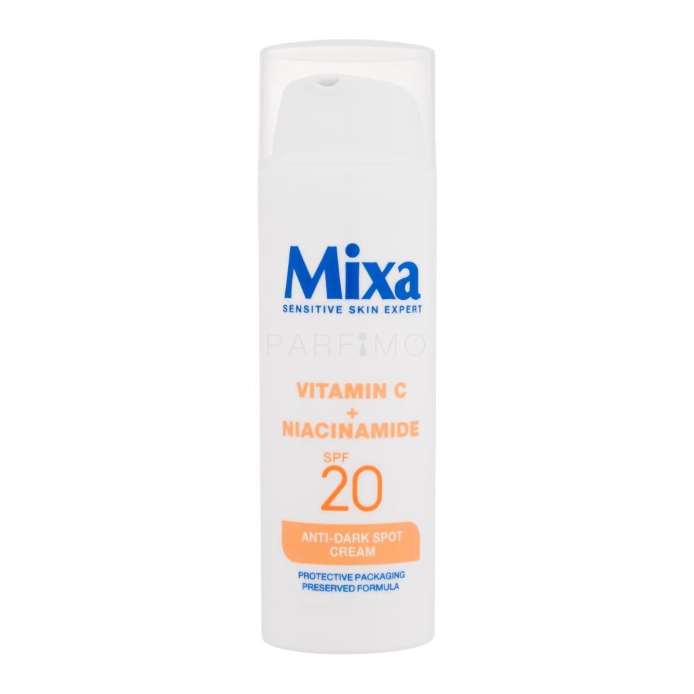 Mixa Vitamin C + Niacinamide Anti-Dark Spot Cream SPF20 Dnevna krema za obraz 50 ml