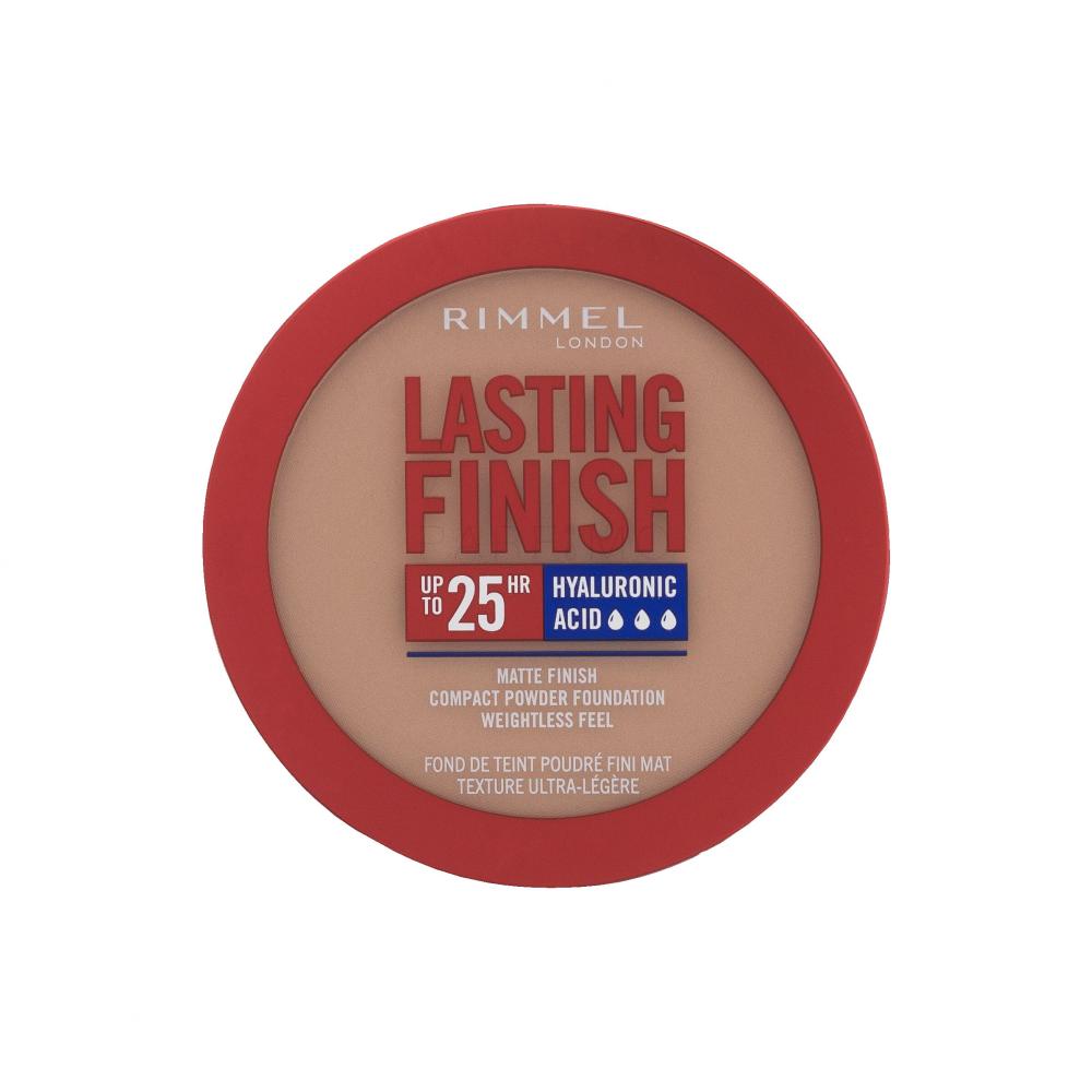 Rimmel London Lasting Finish 25H Compact Powder Foundation SPF20 Puder za ženske 7 g Odtenek 010 Latte