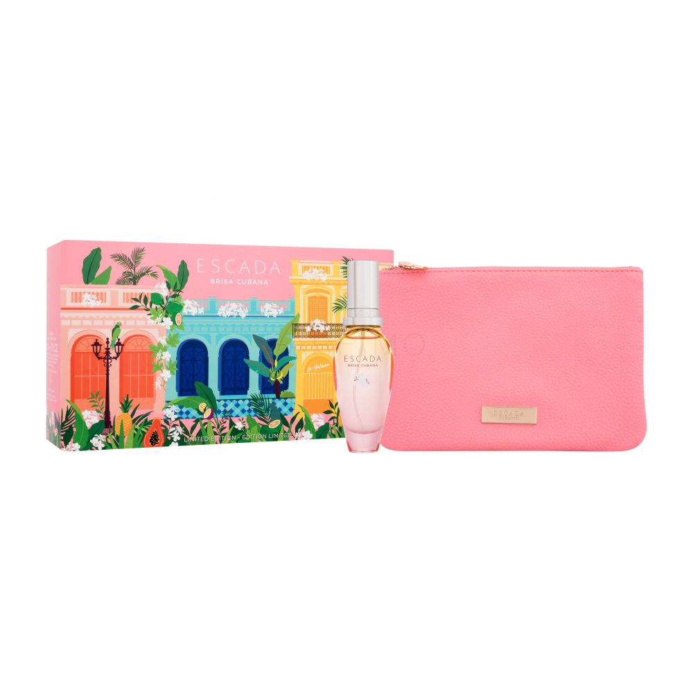 ESCADA Brisa Cubana Darilni set toaletna voda 30 ml + kozmetična torbica poškodovana škatla