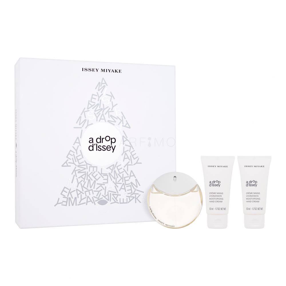Issey Miyake A Drop d'Issey Darilni set parfumska voda 50 ml + krema za roke 2 x 50 ml
