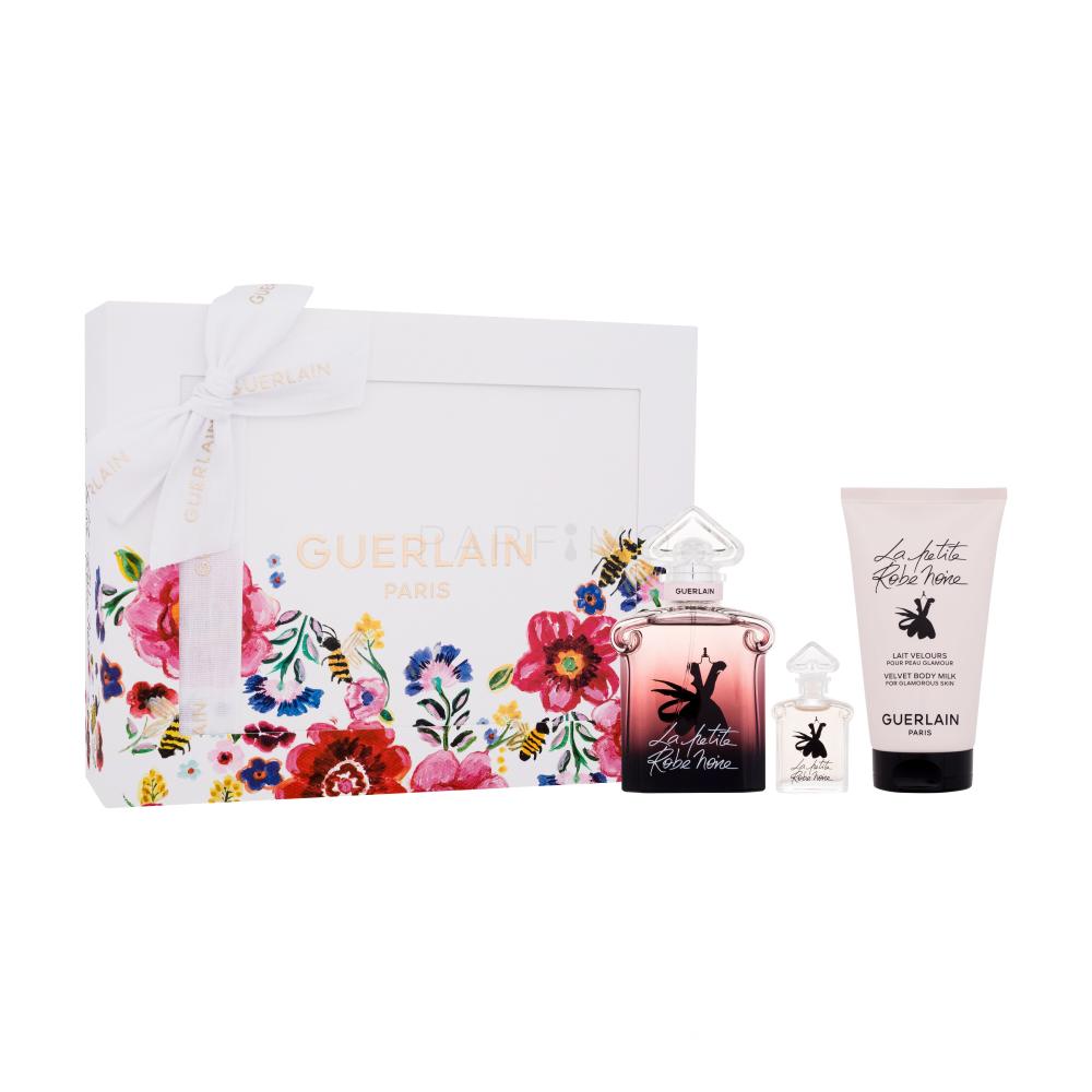 Guerlain La Petite Robe Noire Intense Darilni set parfumska voda 50 ml + parfumska voda 5 ml + losjon za telo 75 ml poškodovana škatla