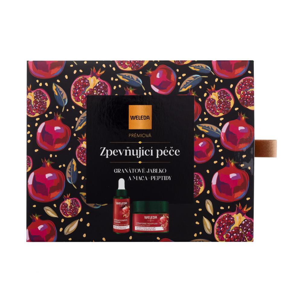 Weleda Pomegranate Firming Care Darilni set dnevna krema za obraz Pomegranate Firming Day Cream 40 ml + serum za obraz Pomegranate Firming Face Serum 30 ml