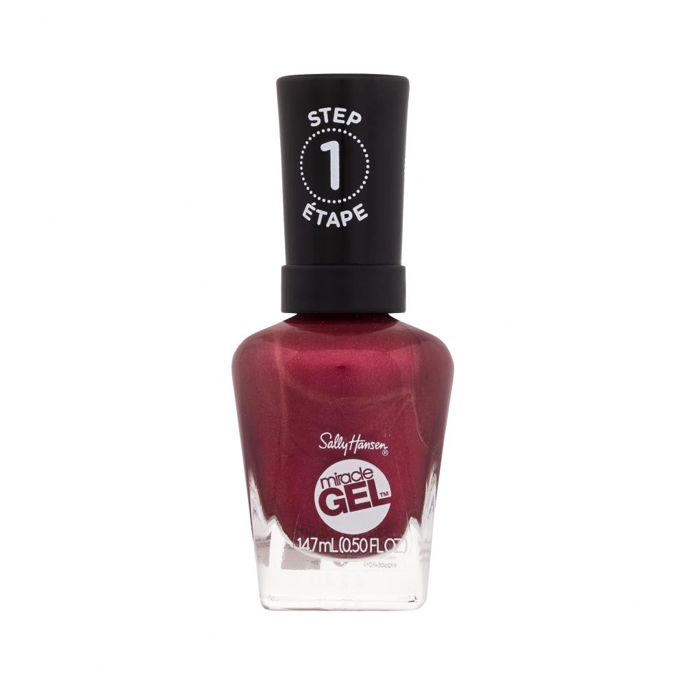 Sally Hansen Miracle Gel Lak za nohte za ženske 14,7 ml Odtenek 469 Bordeaux