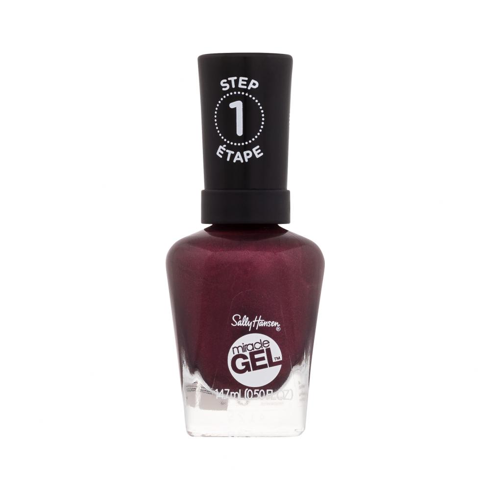 Sally Hansen Miracle Gel Lak za nohte za ženske 14,7 ml Odtenek 482 Walk The Wine