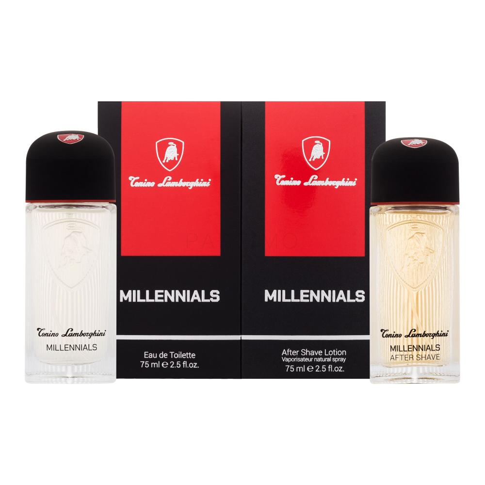 Lamborghini Millennials Darilni set toaletna voda 75 ml + vodica po britju 75 ml