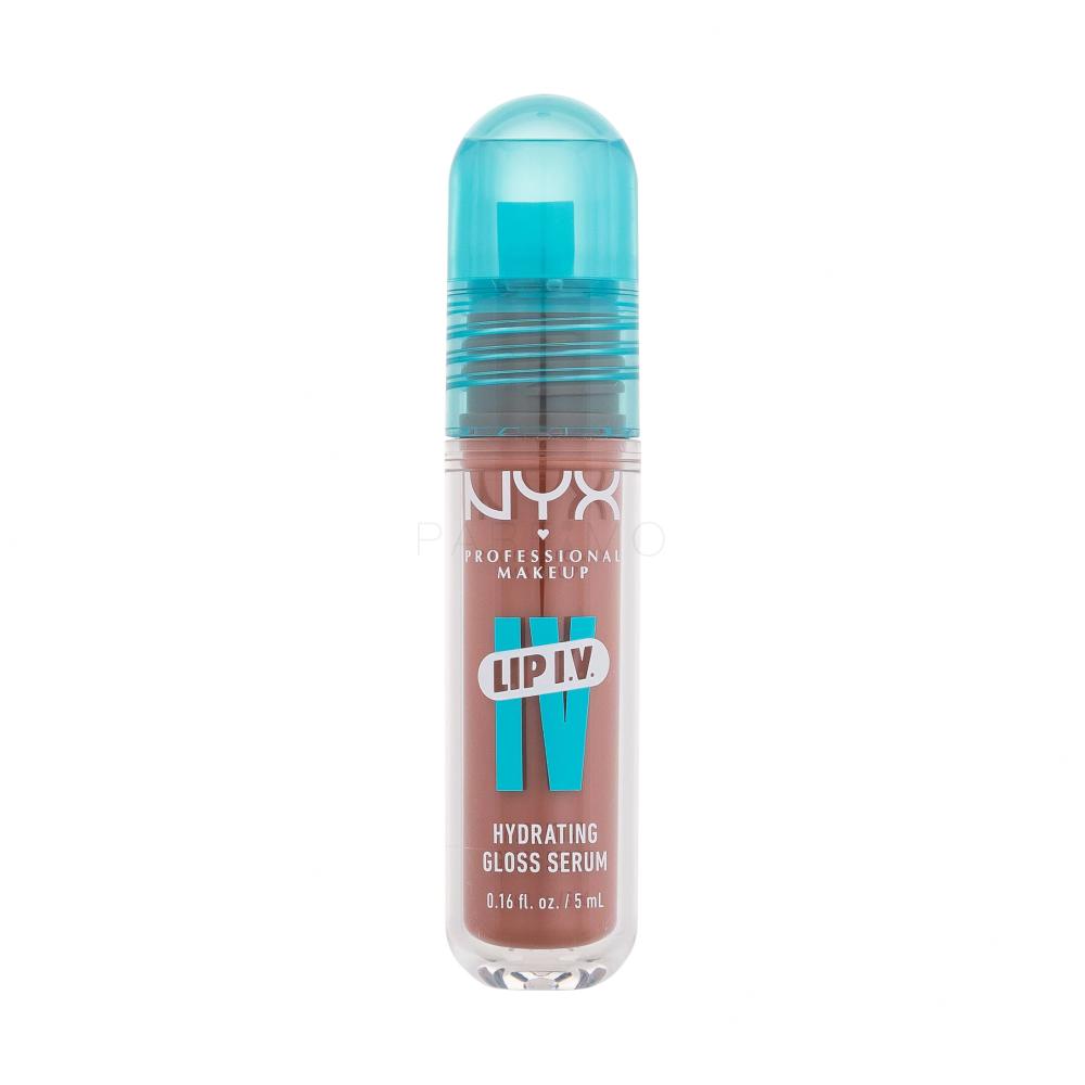 NYX Professional Makeup Lip I.V. Hydrating Gloss Stain Glos za ustnice za ženske 5 ml Odtenek 01 Caramel Drip