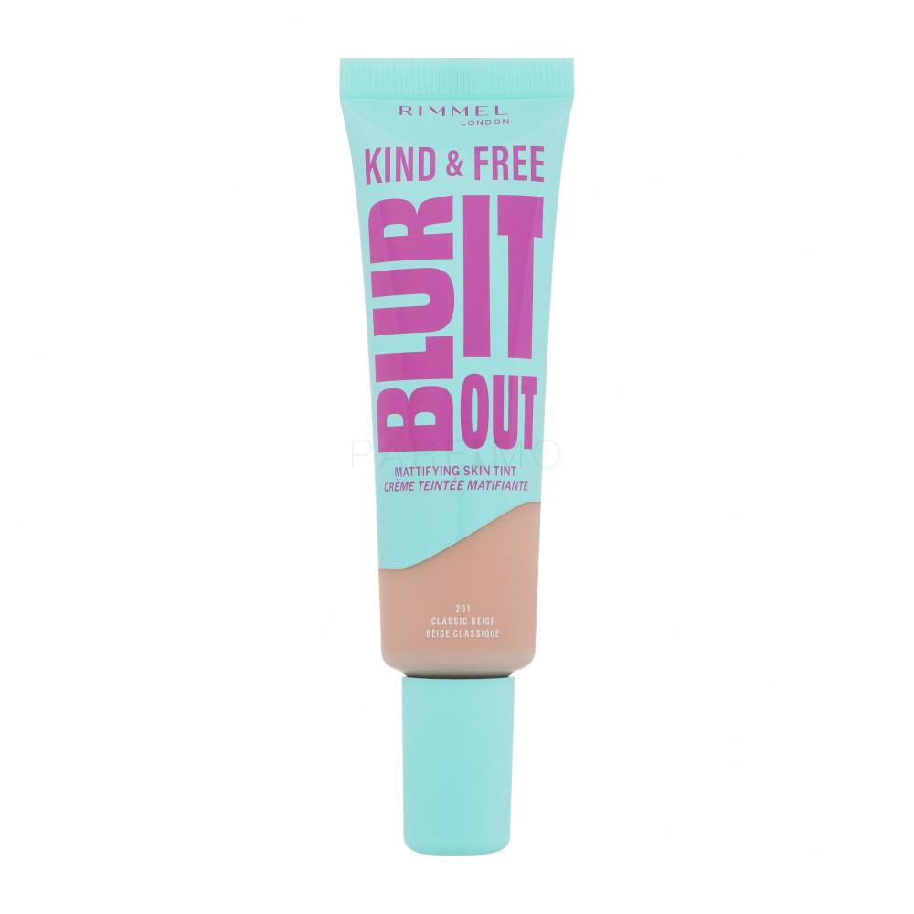 Rimmel London Kind & Free Blur It Out Mattifying Skin Tint Puder za ženske 30 ml Odtenek 201 Classic Beige